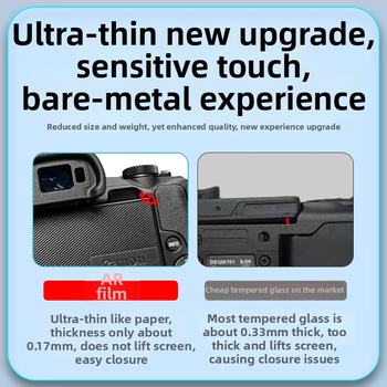 Canon EOS R50/R6 ekrāna aizsargs - AR pretatspoguļojošs PET, daudzslāņu laminēšana, Zīmols Yisi