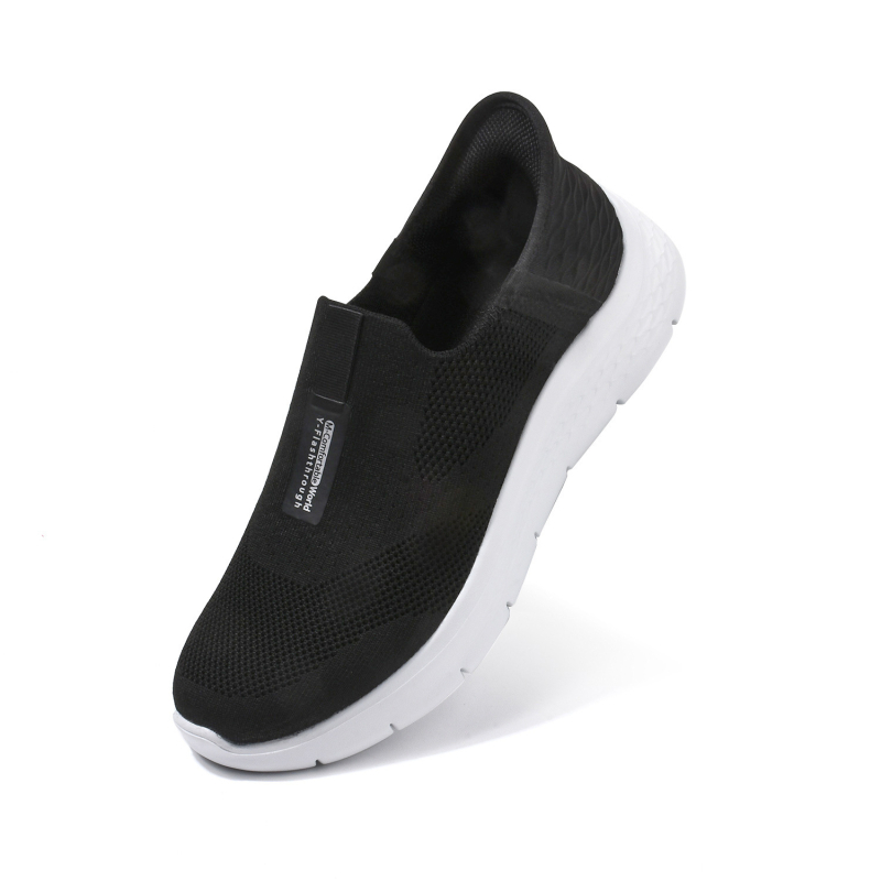 Slip-on tenisice za hodanje s prozračnim mrežastim gornjim dijelom, lagano ublažavanje, niski vrh, gumena potplata, unisex