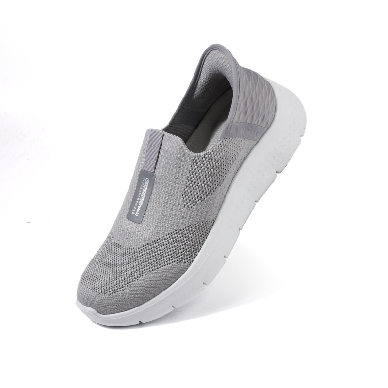 Slip-on tenisice za hodanje s prozračnim mrežastim gornjim dijelom, lagano ublažavanje, niski vrh, gumena potplata, unisex