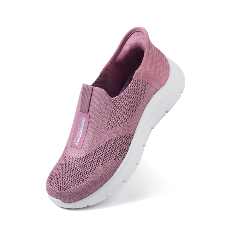 Slip-on tenisice za hodanje s prozračnim mrežastim gornjim dijelom, lagano ublažavanje, niski vrh, gumena potplata, unisex