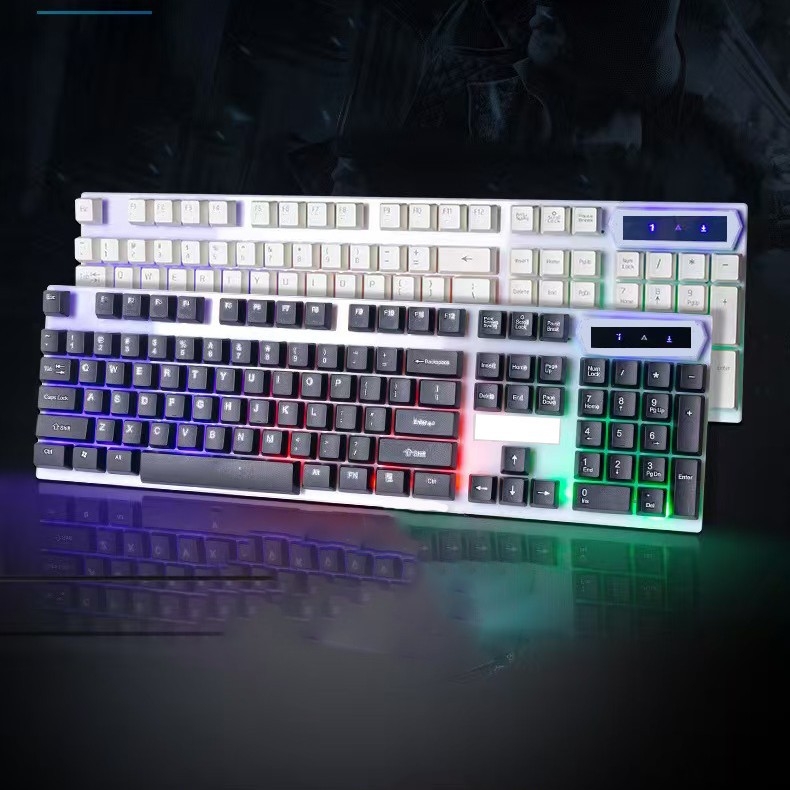 Set tastatură și mouse, USB cablat, peste 98 taste, ABS corp, iluminare monocromă