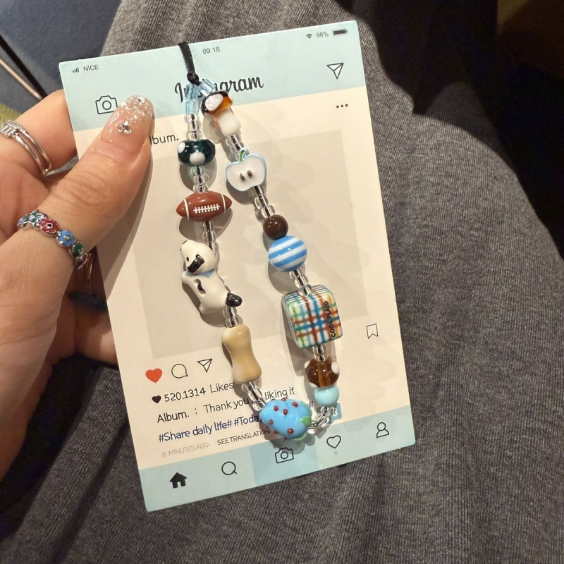 Lančić za mobilni telefon, ručno izrađeni najlon konopac s metalnom kopčom, marka Yikuhui, stil za par