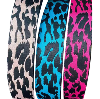 Leopard uzorak jacquard poliester traka za odjeću, kaiš za kućne ljubimce i kaiševe za torbe