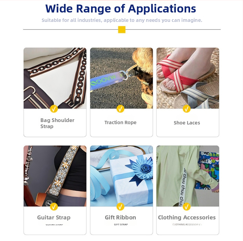 Leopard uzorak jacquard poliester traka za odjeću, kaiš za kućne ljubimce i kaiševe za torbe