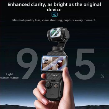 Zaštitna folija za zaslon DJI Pocket3 / Osmo Pocket – AR HD anti-refleksija, PET materijal, višeslojna laminacija