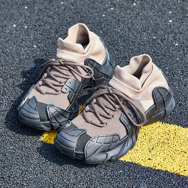 Ženske tenisice Flyknit, visok gornji dio, gumena potplata, prednje vezivanje, visina pete 3–5 cm, svakodnevna upotreba