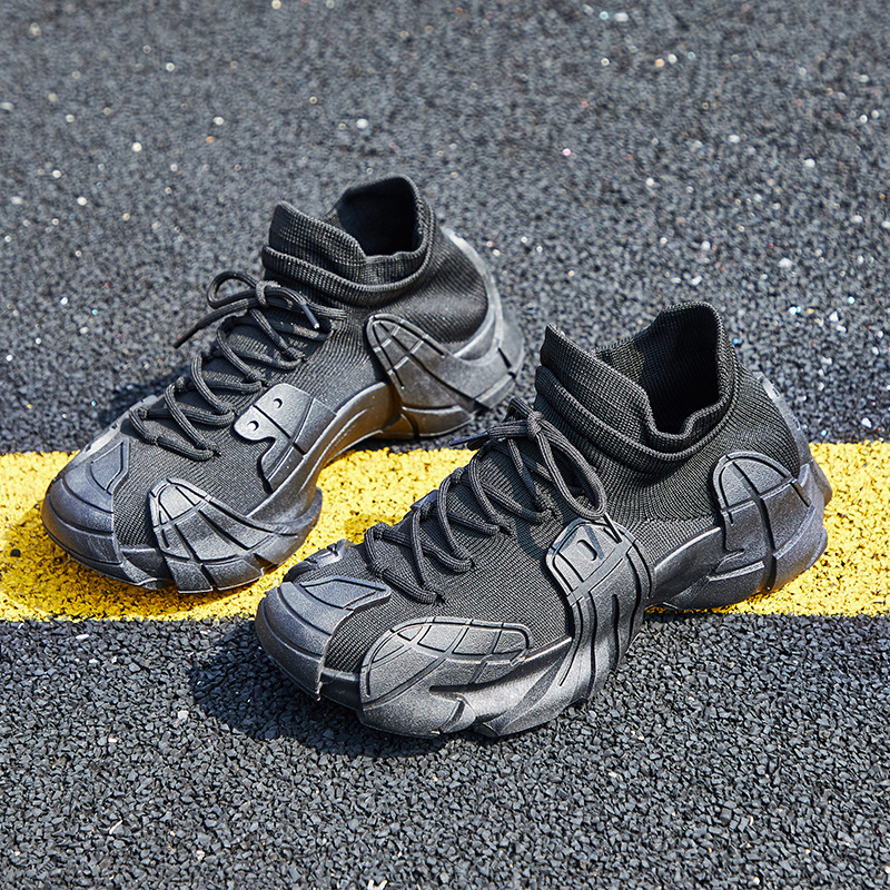 Ženske tenisice Flyknit, visok gornji dio, gumena potplata, prednje vezivanje, visina pete 3–5 cm, svakodnevna upotreba