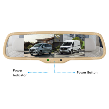 Enrange ERG-6001AV IPS monitor de recul pentru vehicul, afișaj cu 2 split, intrare AHD 720P, compatibil universal