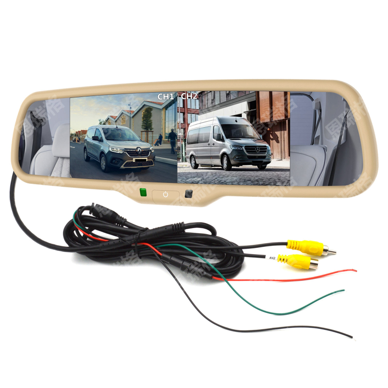 Enrange ERG-6001AV IPS monitor de recul pentru vehicul, afișaj cu 2 split, intrare AHD 720P, compatibil universal
