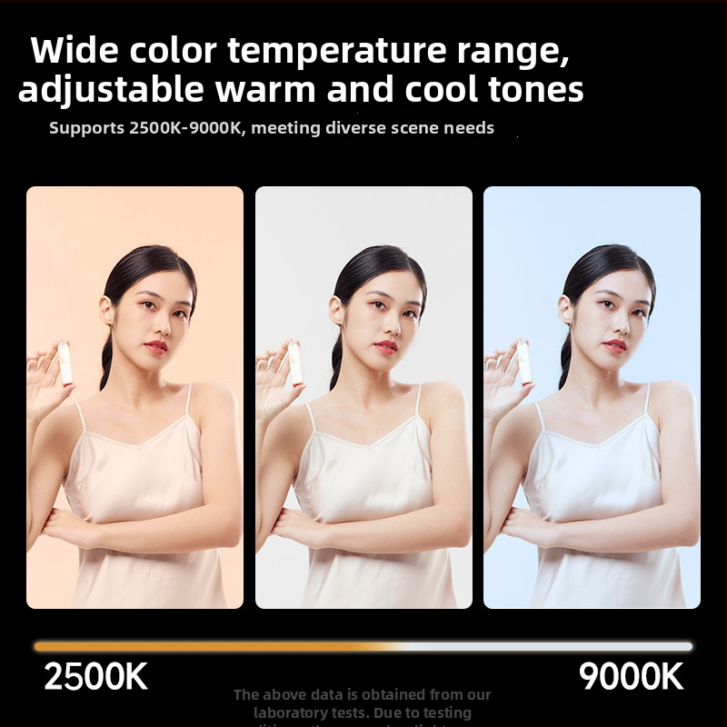 Lumină de umplere LED 40W, RGB full-color, baterie încorporată, portabil, 2500K–9900K