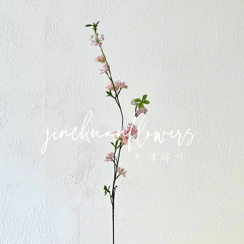 Τεχνημένα μεταξωτά άνθη σε κλαδάκι ιτιάς — διακόσμηση γάμου, φωτογράφηση και οικιακή διακόσμηση