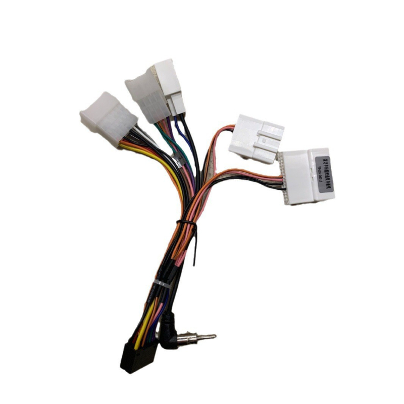 Ramă de navigație auto pentru Toyota cu transmisie manuală, 2010–2018, ABS+PC, include ramă, panou și conector de cablu