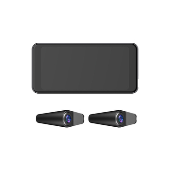 Двоен обектив за огледало за задно виждане - видеорегистратор, 1080p, 120° ъгъл на виждане, Wi‑Fi, без дисплей, TF карта до 256GB