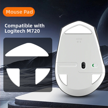 Peles kājiņu uzlīme Logitech M720 — Ice Edition, Arc Edge, Esports gluds slīdējums, Izsmalcināta izstrāde