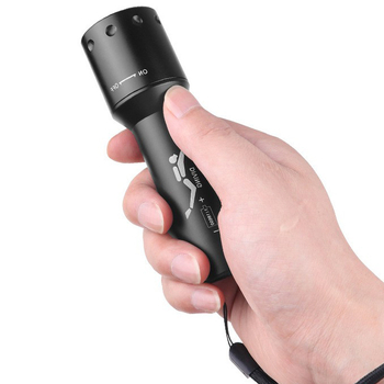 Lanternă de scufundare cu LED T6 pentru fotografie în aer liber, impermeabilă, corp din aliaj de aluminiu, baterie 1x18650, rază 200–500 m