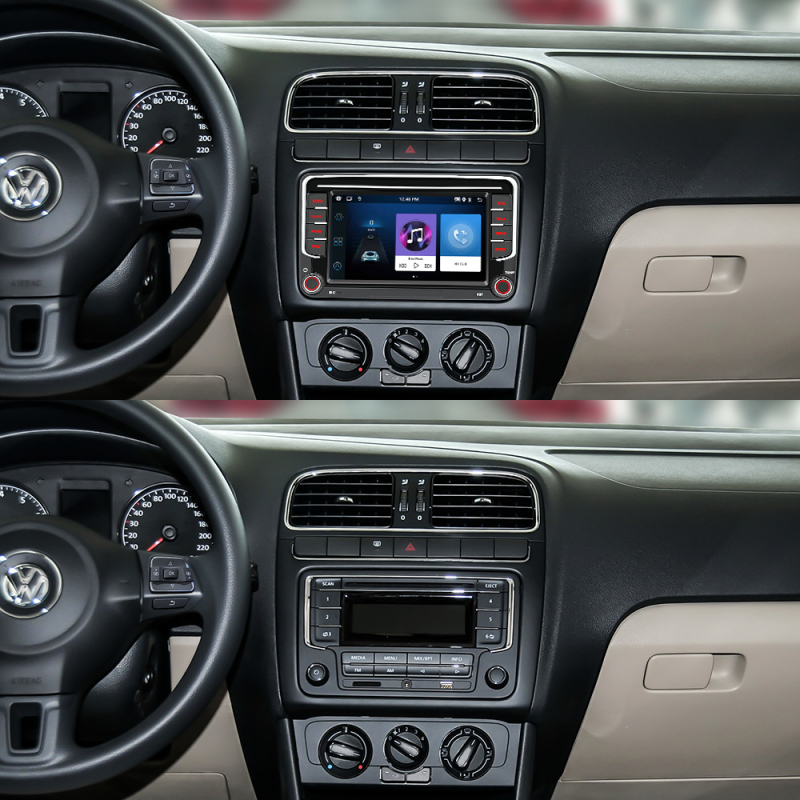 Volkswagen 7-inčni Android navigacijski sustav za automobil s GPS, Bluetooth i bežičnim CarPlayem – središnja konzola