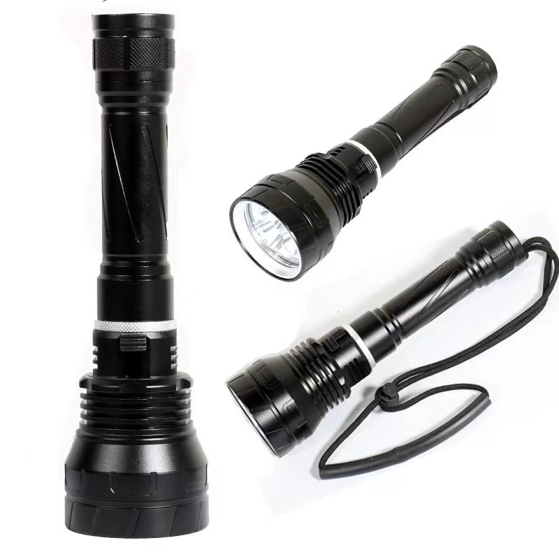 Lampa LED lanterna 60W, corp din aliaj de aluminiu, baterie 2200mAh, utilizare subacvatică, rază peste 500 de metri