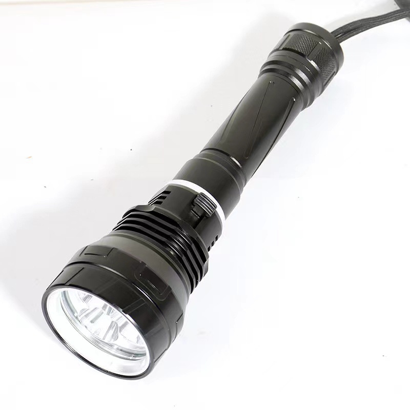 Lampa LED lanterna 60W, corp din aliaj de aluminiu, baterie 2200mAh, utilizare subacvatică, rază peste 500 de metri