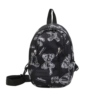 Geantă de umăr pentru femei, stil street trendy, nylon, căptușeală poliester, închidere cu fermoar, vara 2024