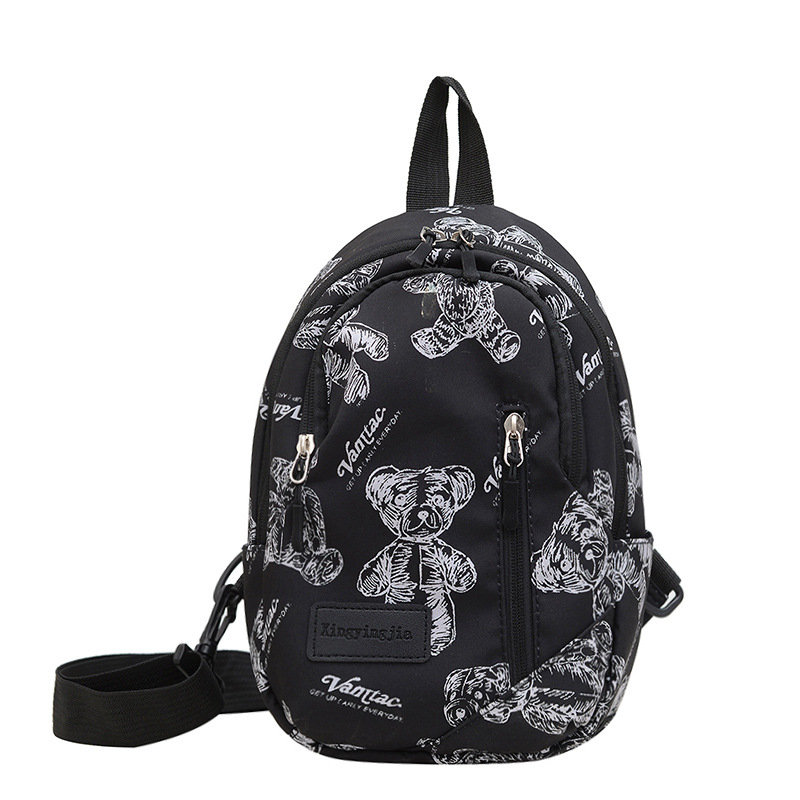 Geantă de umăr pentru femei, stil street trendy, nylon, căptușeală poliester, închidere cu fermoar, vara 2024