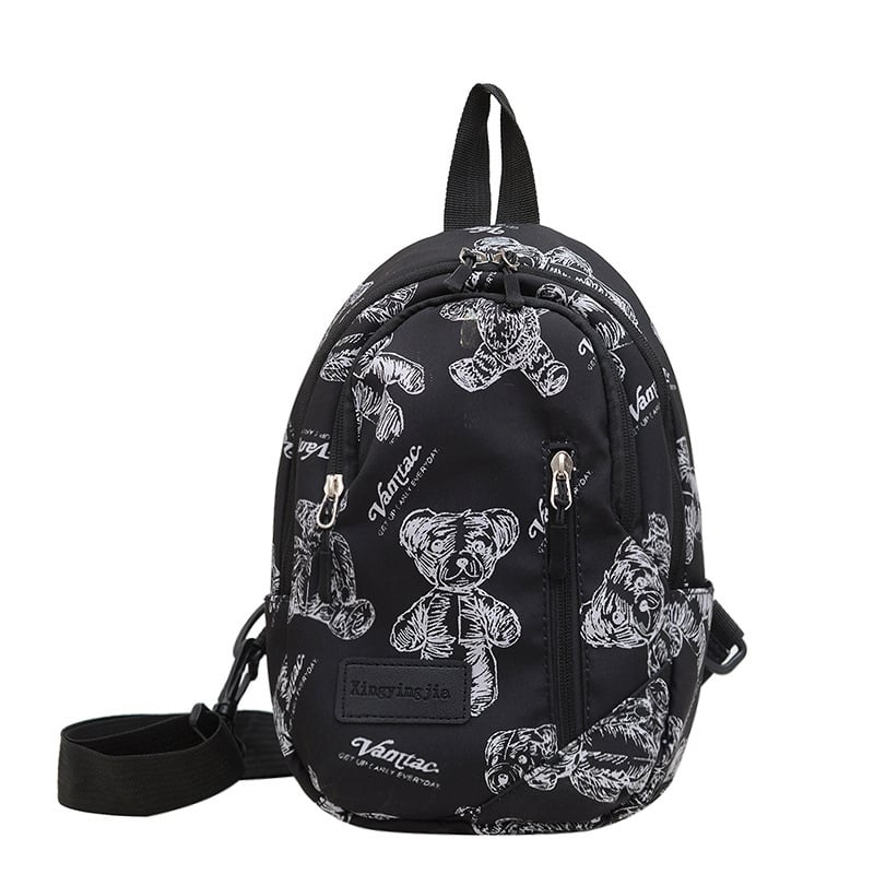 Geantă de umăr pentru femei, stil street trendy, nylon, căptușeală poliester, închidere cu fermoar, vara 2024