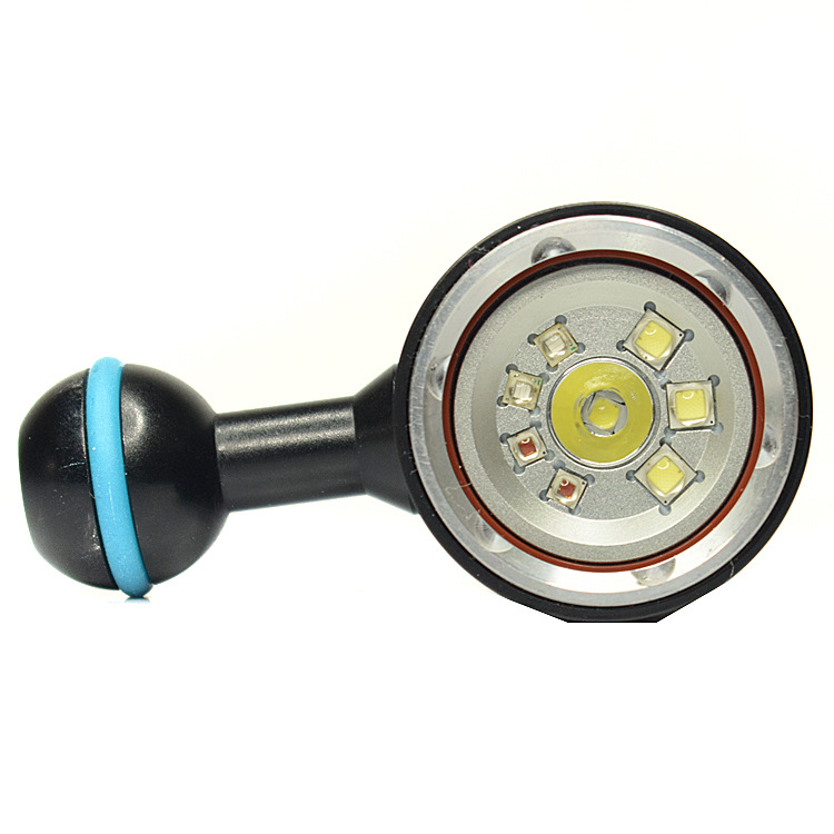 A10 Iluminare subacvatică pentru muncă și fotografie – Lumină de umplere, LED de 40W, aliaj de aluminiu, alimentare pe baterii, multifuncțional, rază până la 50 m