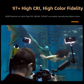 God cow WL8P Υποβρύχιο φως φωτογράφισης – Αδιάβροχο φορητό LED φως πλήρωσης με ρυθμιζόμενη φωτεινότητα και χρώμα, αυτόνομη τροφοδοσία