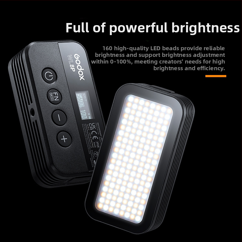 God cow WL8P Υποβρύχιο φως φωτογράφισης – Αδιάβροχο φορητό LED φως πλήρωσης με ρυθμιζόμενη φωτεινότητα και χρώμα, αυτόνομη τροφοδοσία