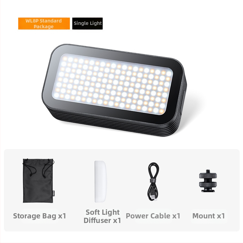 God cow WL8P Υποβρύχιο φως φωτογράφισης – Αδιάβροχο φορητό LED φως πλήρωσης με ρυθμιζόμενη φωτεινότητα και χρώμα, αυτόνομη τροφοδοσία