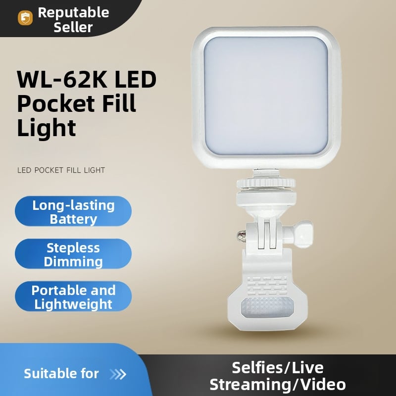 LED svetlo na doplnenie, ručné vreckové svetlo pre laptop a živé vysielanie, nastaviteľná teplota farieb v troch polohách, prenosné