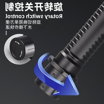 Lanteră LED T40, amfibiu, încărcabil, focalizare fixă, IPX8, pentru scufundări și fotografie subacvatică