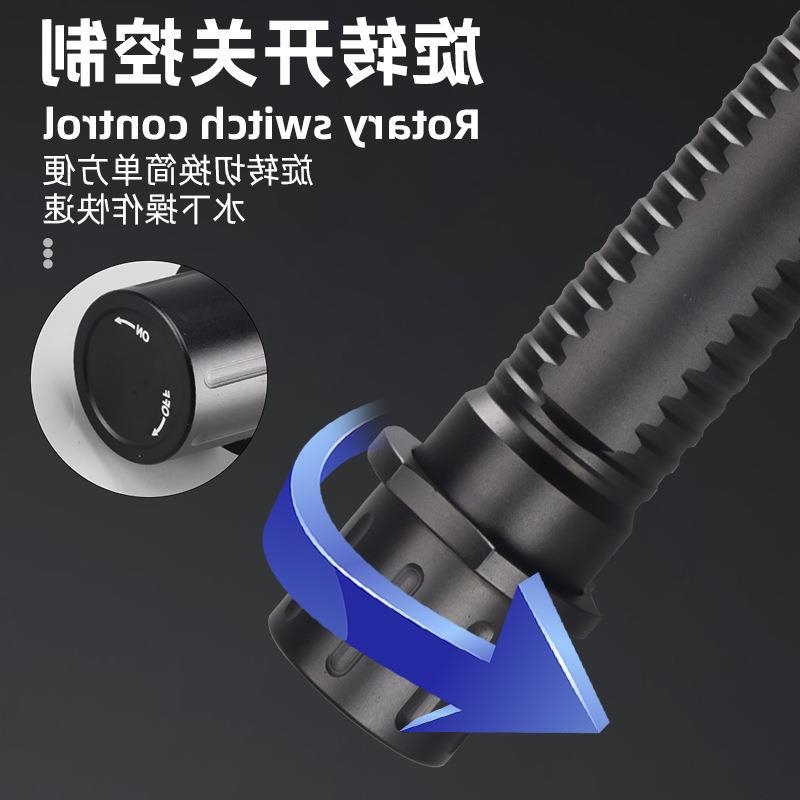 Lanteră LED T40, amfibiu, încărcabil, focalizare fixă, IPX8, pentru scufundări și fotografie subacvatică