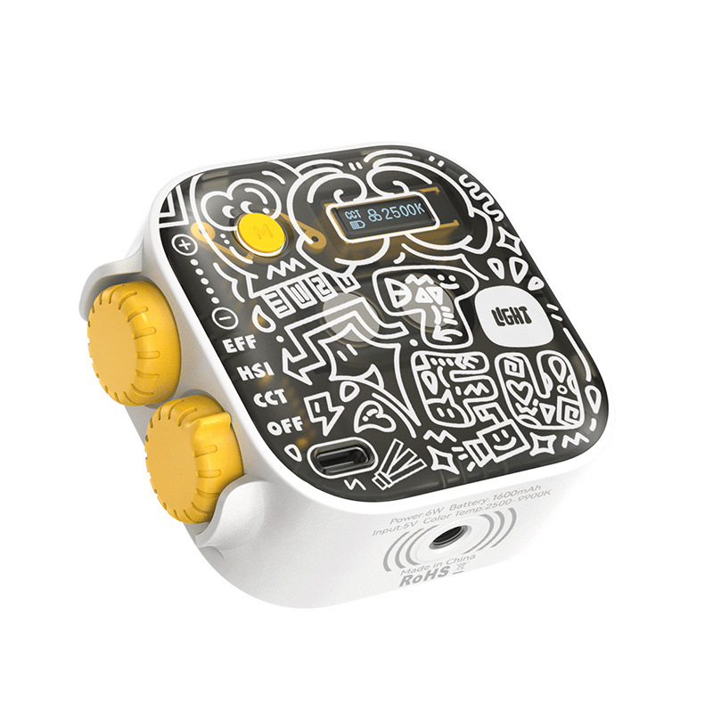 Lumină de fill pentru fotografie pe telefon cu RGB, 6W, 5V, reglaj multiparametric, procesare personalizabilă