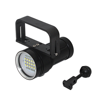 Lampa cu 27 LED pentru scufundări și minerit – lampă de lucru, corp din aliaj de aluminiu, alimentare cu baterie