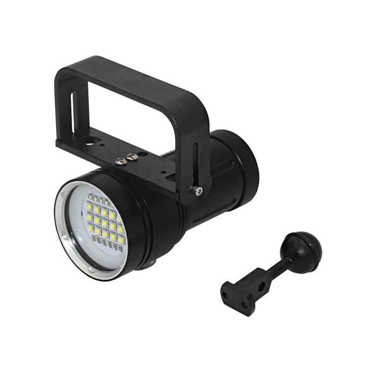 Lampa cu 27 LED pentru scufundări și minerit – lampă de lucru, corp din aliaj de aluminiu, alimentare cu baterie