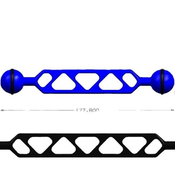 Ruka svjetla za potapanje od aluminijske legure 6061 s kugličnom glavom, nosač za podvodnu fotografiju