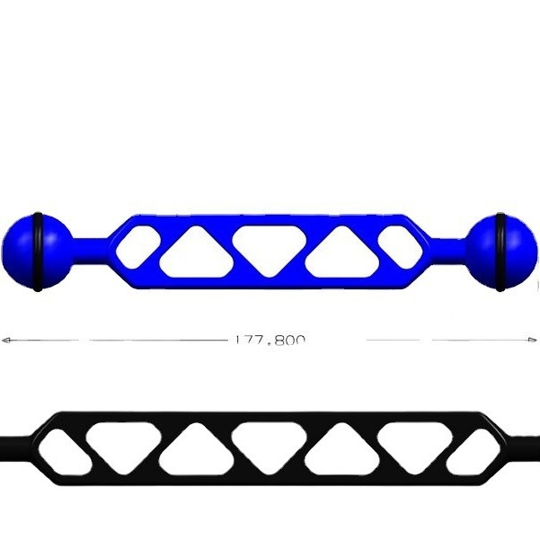Ruka svjetla za potapanje od aluminijske legure 6061 s kugličnom glavom, nosač za podvodnu fotografiju