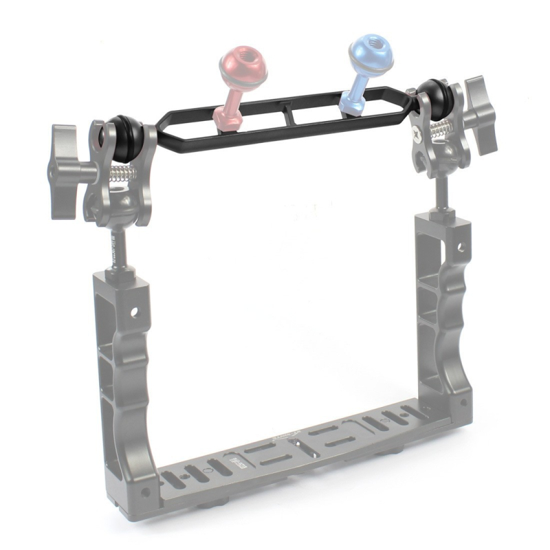 Puluz PU260 Podvodno svjetlosno rame za kameru od aluminijske legure – ultra lagano, kompatibilno s akcijskim kamerama, s kugličnom glavom