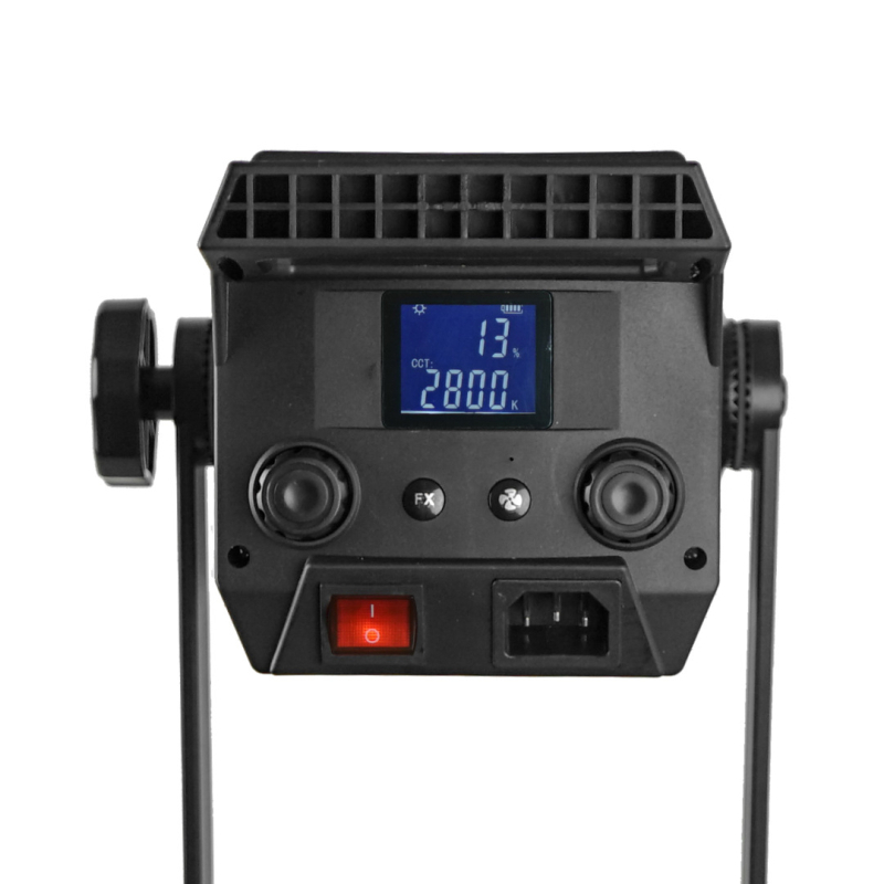 Lumină LED de umplere pentru transmisiuni live și fotografie de frumusețe, COB LED, corp metalic, putere 150W+, trei temperaturi ale culorii, 220V