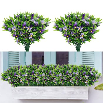 Σετ εξωτερικών τεχνητών λουλουδιών – μεταξωτά άνθη, στιλ καλλιτεχνικής διακόσμησης, ποικιλία: Eucalyptus, Daisy, Sanwei kwai, Magnolia, Starry sky, για φωτογραφίες και διακόσμηση σπιτιού