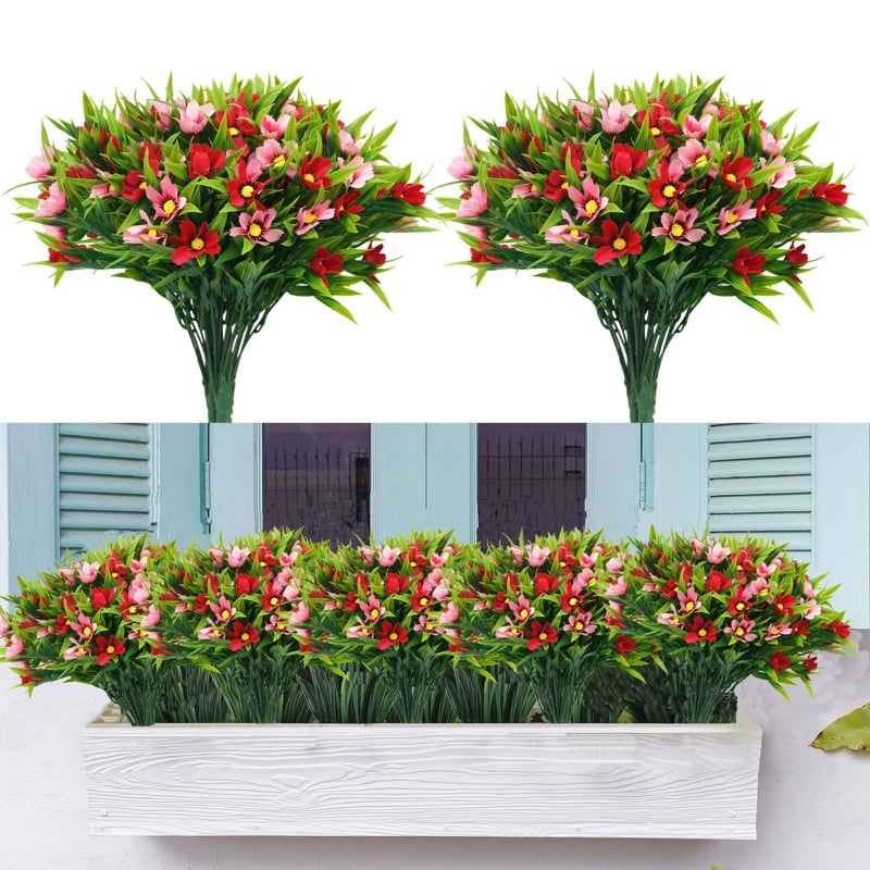 Σετ εξωτερικών τεχνητών λουλουδιών – μεταξωτά άνθη, στιλ καλλιτεχνικής διακόσμησης, ποικιλία: Eucalyptus, Daisy, Sanwei kwai, Magnolia, Starry sky, για φωτογραφίες και διακόσμηση σπιτιού