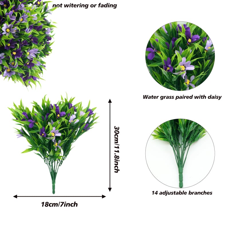 Σετ εξωτερικών τεχνητών λουλουδιών – μεταξωτά άνθη, στιλ καλλιτεχνικής διακόσμησης, ποικιλία: Eucalyptus, Daisy, Sanwei kwai, Magnolia, Starry sky, για φωτογραφίες και διακόσμηση σπιτιού