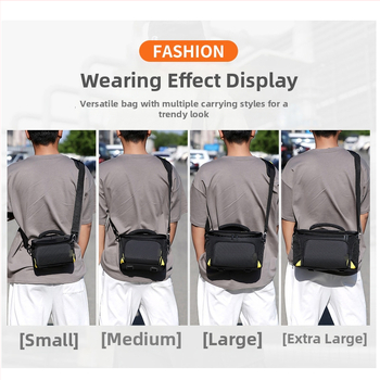 Nikon DSLR torba za fotoaparat s remenom s zračnim jastučićem, poliesterska, torba preko ramena, kompatibilna s D7500, D7100, D3200, D5600, D90