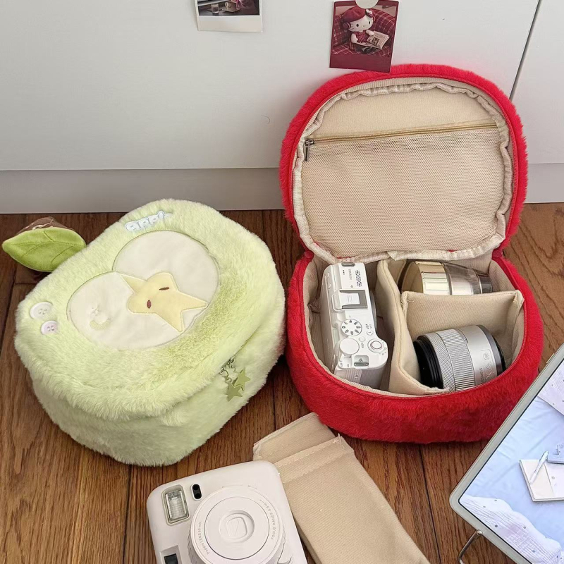 Torba za fotoaparat - pliš torbica s proširivim kapacitetom za SLR, bez ogledala i kompaktne kamere