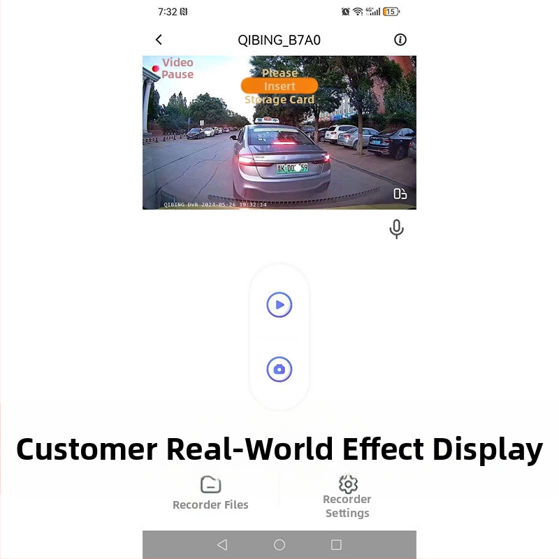 Autokamera s CarPlay, predný aj zadný záznam, 2160p, 170° široký uhol, 128GB úložisko, Wi-Fi, 24-hodinové parkovacie monitorovanie