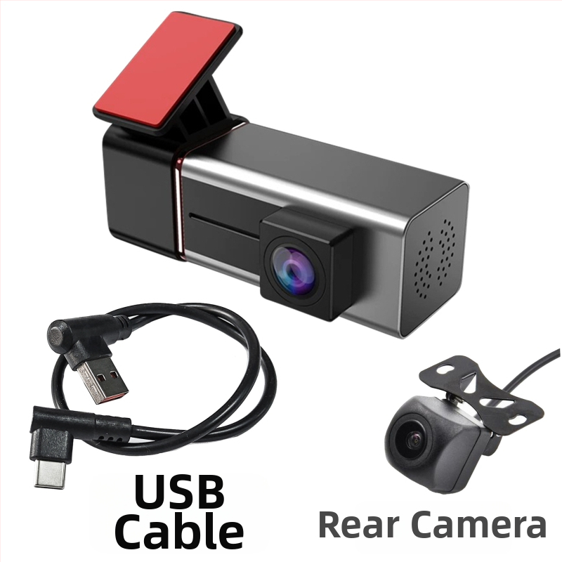 Autokamera s CarPlay, predný aj zadný záznam, 2160p, 170° široký uhol, 128GB úložisko, Wi-Fi, 24-hodinové parkovacie monitorovanie