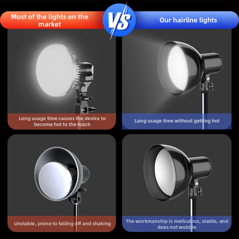 Doplňujúce svetlo pre živé vysielanie portrétov, 36W, 5V, skladacie, vertikálne použitie, model 498W