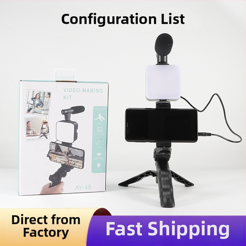 Mini svetelná súprava pre live streaming a fotografovanie s integrovanou batériou, 3,7V, 2W, plynulé stmievanie, stolné bezdrôtové ambientné svetlo