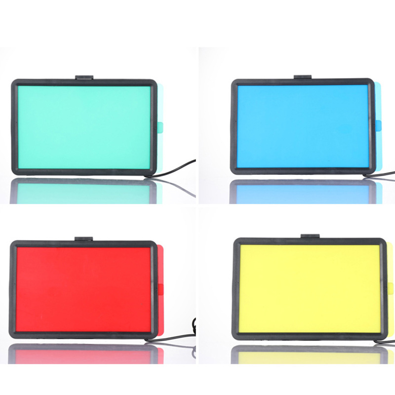 8-inčni LED rasvjeta za prijenos uživo, USB, kvadratni panel i četiri boje filtra