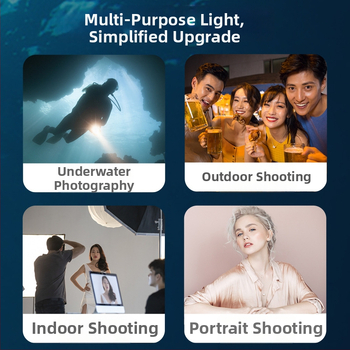 Zemūdens LED apgaismojums ar 30 LED GoPro – ūdensdrošs papildgaismas profesionālai fotogrāfijai